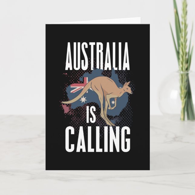 Tarjeta Los canguros en Australia (Anverso)