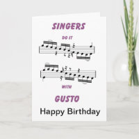 los cantantes lo hacen con gusto