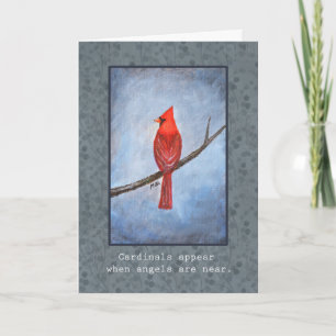 Tarjeta Los Cardenales Aparecen Cuando Los Ángeles Están C