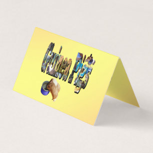 Tarjeta Los Cerdos De Guinea Son La Palabra, Las Cartas Do