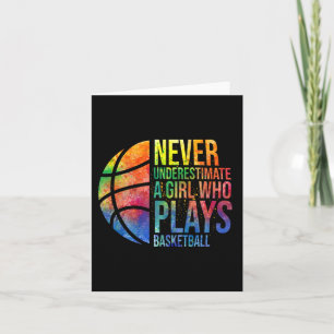 Tarjeta Los Chicas De Hoops Nunca Subestiman A Un Chica Qu