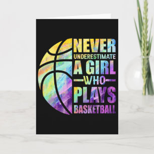 Tarjeta Los Chicas De Hoops Nunca Subestiman A Un Chica Qu
