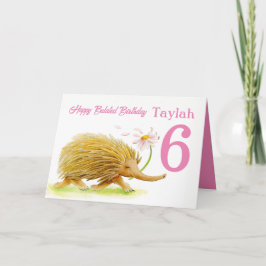 Tarjeta Los chicas de la equidna tardaron en cumplir 6 año