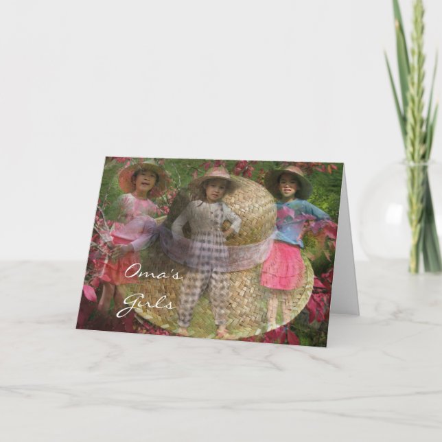 Tarjeta Los chicas de Oma (Anverso)