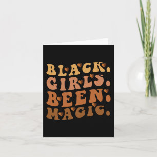 Tarjeta Los Chicas negros han sido la magia Melanin Afro-A
