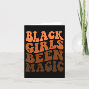 Tarjeta Los Chicas negros han sido la magia Melanin, la ra