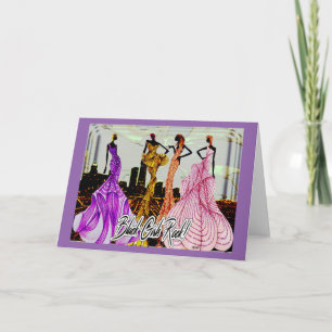 Tarjeta ¡Los Chicas negros rockean!