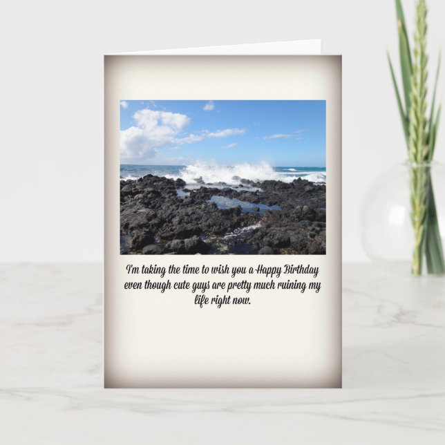 Tarjeta Los chicos aburridos están arruinando mi vida pero (Anverso)