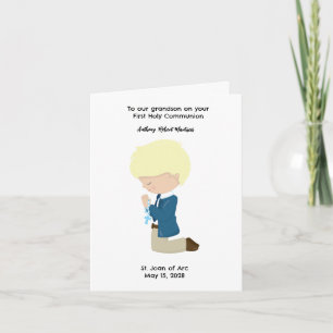 Tarjeta Los chicos personalizados son la primera comunión 