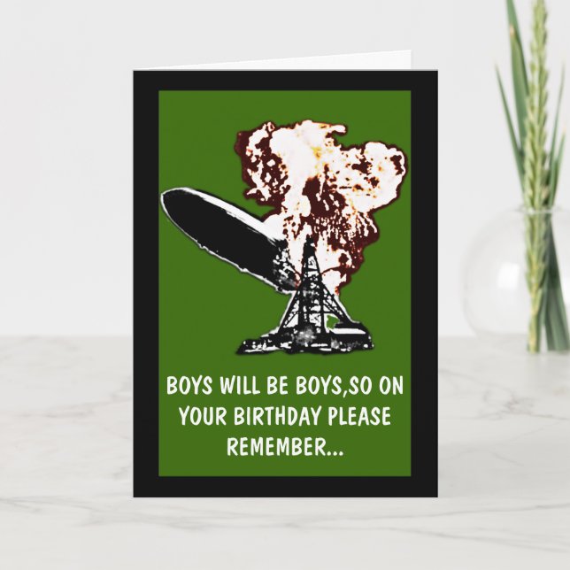 Tarjeta Los chicos serán niños de cumpleaños (Anverso)