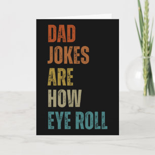 Tarjeta Los chistes de papá son divertidos regalos para pa