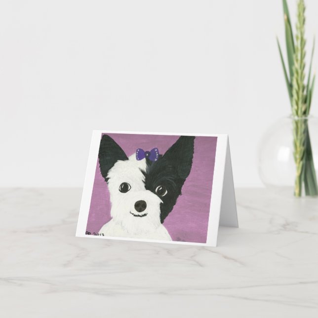 Tarjeta Los coches hermosos de un perro nombraron a Gypsy (Anverso)