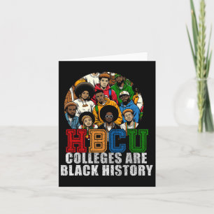 Tarjeta Los Colegios Hbcu son Mes de Historia Negra