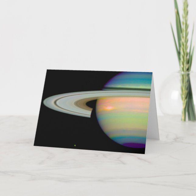 Tarjeta Los colores de Saturno (Anverso)