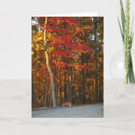 Tarjeta Los colores del otoño aclaran cualquier día