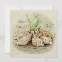 Tarjeta Los conejitos flopsy dormidos (por Beatrix Potter)