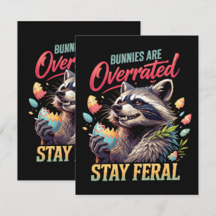 Tarjeta Los conejos están sobrevalorados Permanezcan feral