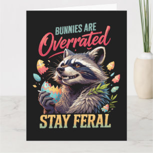 Tarjeta Los conejos están sobrevalorados Permanezcan feral