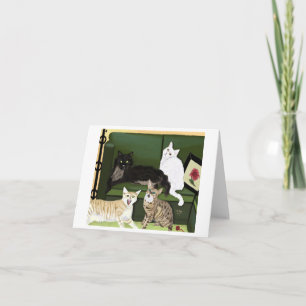 Tarjeta Los cuatro leones de la pequeña montaña