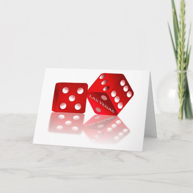 Tarjeta Los dados de Las Vegas (Anverso)