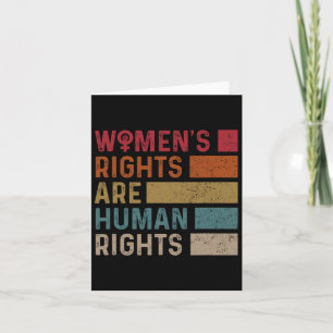Tarjeta Los derechos de la mujer a la igualdad son derecho