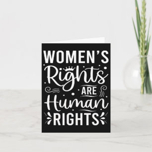 Tarjeta Los derechos de la mujer son derechos humanos