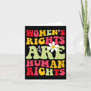 Tarjeta Los Derechos Son Feministas De Los Derechos Humano