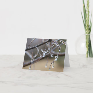 Tarjeta Los derretimientos del hielo, corazones se