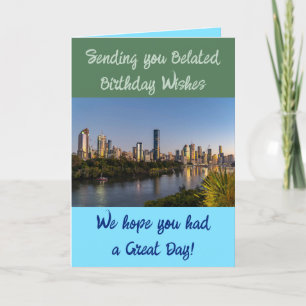 Tarjeta Los deseos de cumpleaños Belice agregan foto azul 