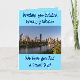 Tarjeta Los deseos de cumpleaños retrasados agregan foto a