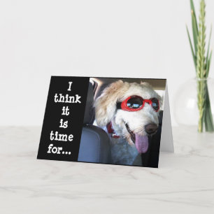 TARJETA LOS DESEOS ESPECIALES DE ESTE PERRO PARA USTED SON