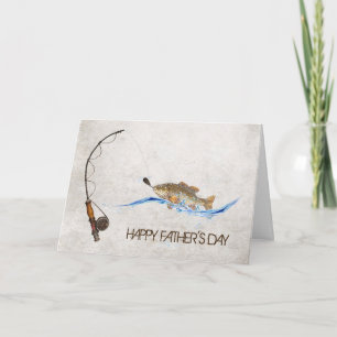 Tarjeta Los Día-pescados del padre en polo