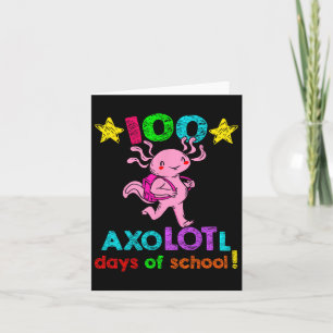 Tarjeta Los Días De La Escuela De Axolotl Diez Días De La