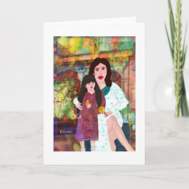 Tarjeta Los diseños creativos de la madre e hija LeeMarie