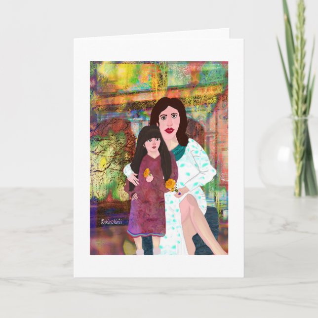 Tarjeta Los diseños creativos de la madre e hija LeeMarie (Anverso)