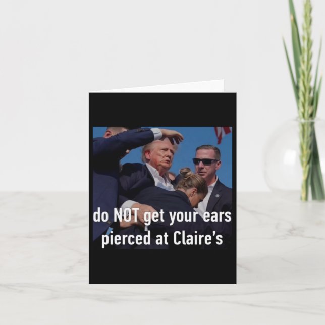 Tarjeta Los disparos no te pierdan las orejas en Claire (Anverso)