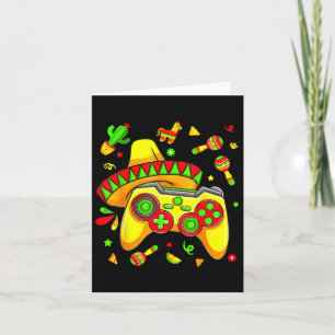 Tarjeta Los divertidos videojuegos Cinco De Mayo Gamer Niñ