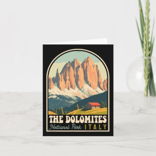 Tarjeta Los Dolomitas de Italia en escalada en bicicleta d