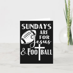 Tarjeta Los Domingos Son Para Jesús Y Fútbol Divertido Cri