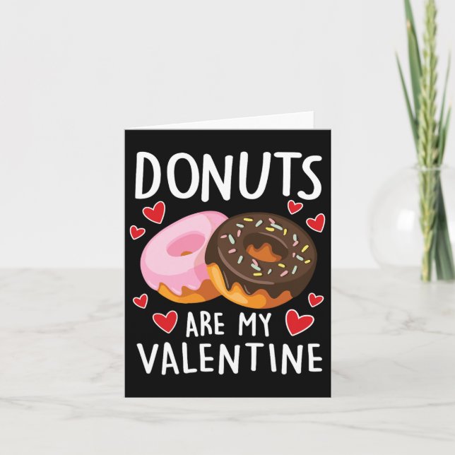 Tarjeta Los donuts son mis hombres de San Valentín (Anverso)