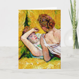 Tarjeta Los dos amigos de Enrique de Toulouse-Lautrec