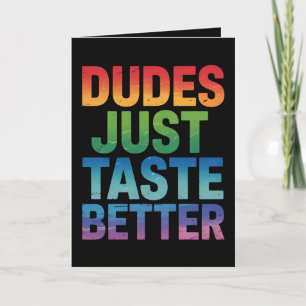 Tarjeta Los dudes prueban mejor orgullo gay