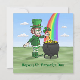 Tarjeta Los Duendes Feliz Día de San Patricio