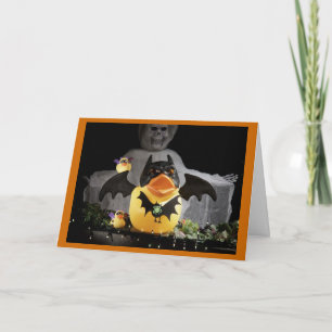 Tarjeta Los duques de los murciélagos protegen y defienden