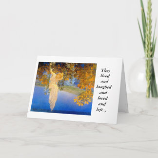 Tarjeta Los ensueños 1913, vivieron y rieron y amaron…