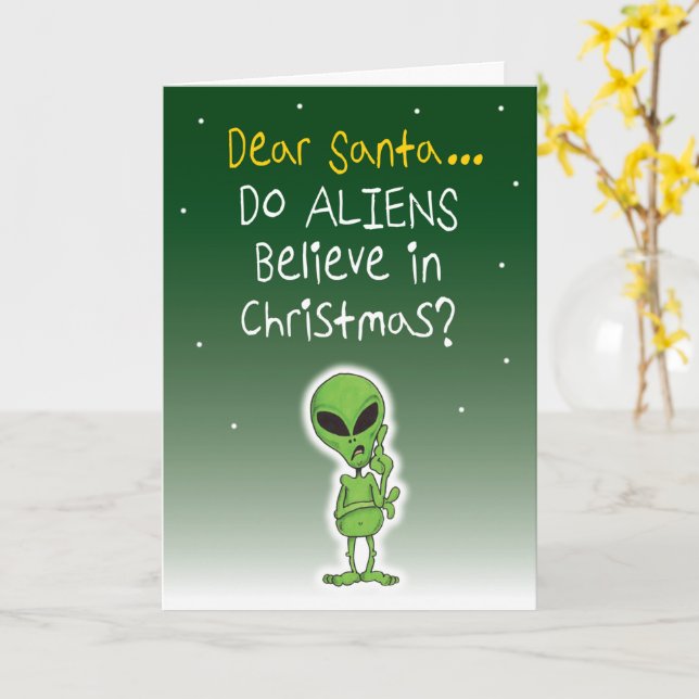 Tarjeta ¿Los Extranjeros Creen En Los Navidades? (flor amarilla)