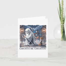 Tarjeta Los fantasmas están siendo fantasmas 