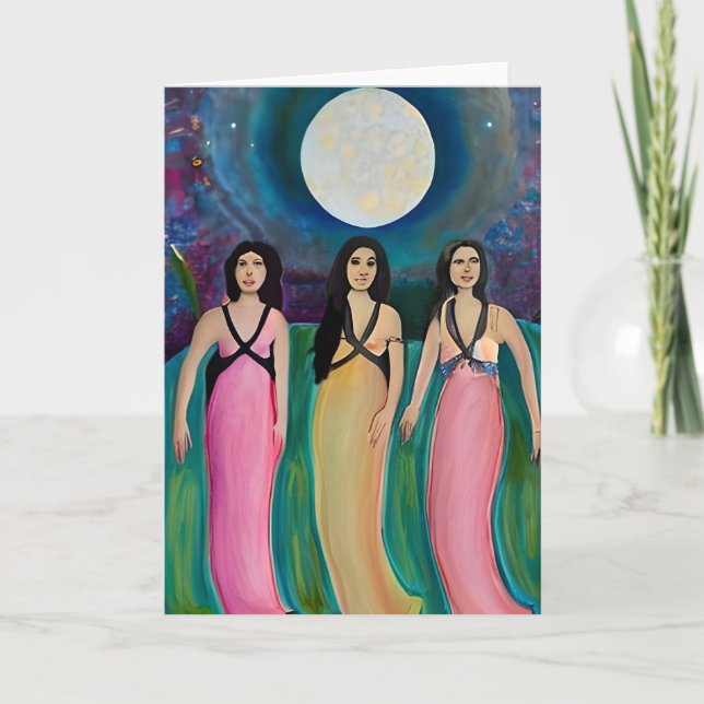 Tarjeta Los fieles de la luna (Anverso)