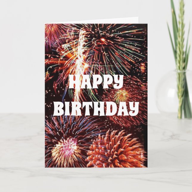 TARJETA LOS FUEGOS ARTIFICIALES NO SON SUFICIENTES PARA DE (Anverso)