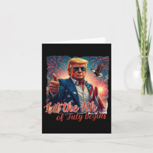 Tarjeta Los fuegos artificiales Patrióticos De Trump Dejar